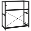 Stella Homewares Bathroom Washbasin Frame Black 79x38x83 cm Iron