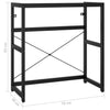 Stella Homewares Bathroom Washbasin Frame Black 79x38x83 cm Iron
