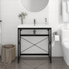 Stella Homewares Bathroom Washbasin Frame Black 79x38x83 cm Iron
