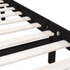 Stella Homewares Bed Frame without Mattress Black Solid Wood 90x190 cm