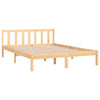 Stella Homewares Bed Frame without Mattress Solid Wood 135x190 cm