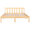 Stella Homewares Bed Frame without Mattress Solid Wood 135x190 cm