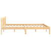 Stella Homewares Bed Frame without Mattress Solid Wood 135x190 cm