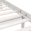 Stella Homewares Bed Frame without Mattress White Solid Wood 135x190 cm
