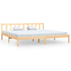 Stella Homewares Bed Frame without Mattress Solid Wood 183x203 cm King
