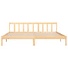 Stella Homewares Bed Frame without Mattress Solid Wood 183x203 cm King
