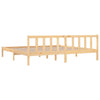Stella Homewares Bed Frame without Mattress Solid Wood 183x203 cm King