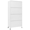 Stella Homewares Locker Cabinet White 90x45x180 cm Steel