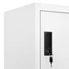 Stella Homewares Locker Cabinet White 90x45x180 cm Steel