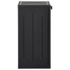 Stella Homewares Garden Storage Cabinet Black 65x45x88 cm PP Rattan