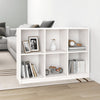 Stella Homewares Book Cabinet White 104x33x76 cm Solid Pinewood