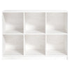 Stella Homewares Book Cabinet White 104x33x76 cm Solid Pinewood