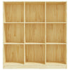Stella Homewares Book Cabinet/Room Divider 104x33.5x110 cm Solid Pinewood