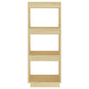 Stella Homewares Book Cabinet/Room Divider 40x35x103 cm Solid Pinewood