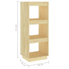 Stella Homewares Book Cabinet/Room Divider 40x35x103 cm Solid Pinewood