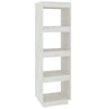 Stella Homewares Book Cabinet/Room Divider White 40x35x135 cm Solid Pinewood