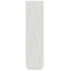 Stella Homewares Book Cabinet/Room Divider White 40x35x135 cm Solid Pinewood