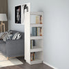 Stella Homewares Book Cabinet/Room Divider White 40x35x135 cm Solid Pinewood