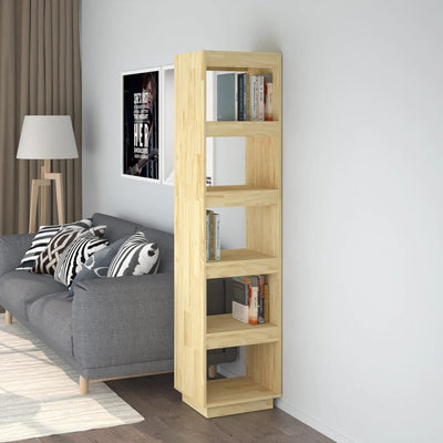 Stella Homewares Book Cabinet/Room Divider 40x35x167 cm Solid Pinewood