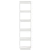 Stella Homewares Book Cabinet/Room Divider White 40x35x167 cm Solid Wood Pine
