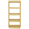 Stella Homewares Book Cabinet/Room Divider 60x35x135 cm Solid Pinewood