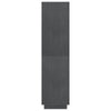 Stella Homewares Book Cabinet/Room Divider Grey 80x35x135 cm Solid Pinewood