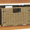 Stella Homewares Bathroom Vanity Cabinet with 3 Baskets Solid Wood Teak 132x45x75 cm
