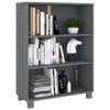 Stella Homewares Book Cabinet "HAMAR" Dark Grey  85x35x112 cm Solid Wood Pine