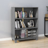 Stella Homewares Book Cabinet "HAMAR" Dark Grey  85x35x112 cm Solid Wood Pine