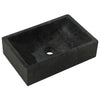 Stella Homewares Bathroom Vanity Cabinet with Black Marble Sinks Solid Wood Teak