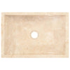Stella Homewares Bathroom Vanity Cabinet with Cream Marble Sinks Solid Wood Teak