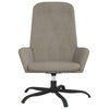Stella Homewares Relaxing Chair Light Grey Velvet
