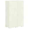 Stella Homewares Plastic Cabinet 79x43x125 cm Wood Design Vanilla Ice