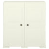 Stella Homewares Plastic Cabinet 79x43x85.5 cm Wood Design Vanilla Ice