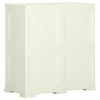 Stella Homewares Plastic Cabinet 79x43x85.5 cm Wood Design Vanilla Ice