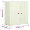 Stella Homewares Plastic Cabinet 79x43x85.5 cm Wood Design Vanilla Ice