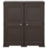 Stella Homewares Plastic Cabinet 79x43x85.5 cm Wood Design Brown