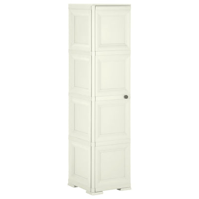 Stella Homewares Plastic Cabinet 40x43x164 cm Wood Design Vanilla Ice