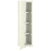Stella Homewares Plastic Cabinet 40x43x164 cm Wood Design Vanilla Ice