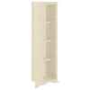 Stella Homewares Plastic Cabinet 40x43x164 cm Wood Design Angora White