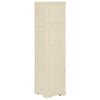 Stella Homewares Plastic Cabinet 40x43x164 cm Wood Design Angora White