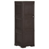 Stella Homewares Plastic Cabinet 40x43x125 cm Wood Design Brown