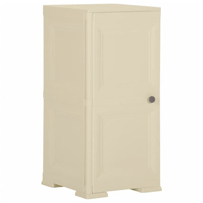 Stella Homewares Plastic Cabinet 40x43x85.5 cm Wood Design Angora White