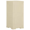Stella Homewares Plastic Cabinet 40x43x85.5 cm Wood Design Angora White