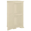 Stella Homewares Plastic Cabinet 40x43x85.5 cm Wood Design Angora White