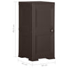 Stella Homewares Plastic Cabinet 40x43x85.5 cm Wood Design Brown