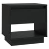 Stella Homewares Bedside Cabinet Black 45x34x44 cm Engineered Wood