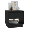 Stella Homewares Bedside Cabinet Black 45x34x44 cm Engineered Wood