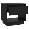 Stella Homewares Bedside Cabinet Black 45x34x44 cm Engineered Wood