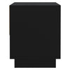 Stella Homewares Bedside Cabinet Black 45x34x44 cm Engineered Wood